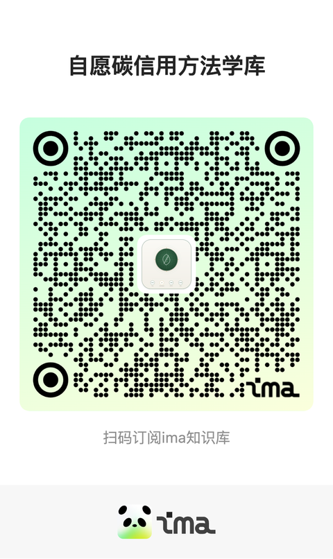 自愿碳信用方法学库 二维码